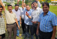 Swastika worship of Ramlila Mandap by Adarsh Ramlila Trust in Vesu